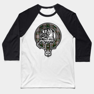 Clan MacKinnon Crest & Hunting Tartan Baseball T-Shirt